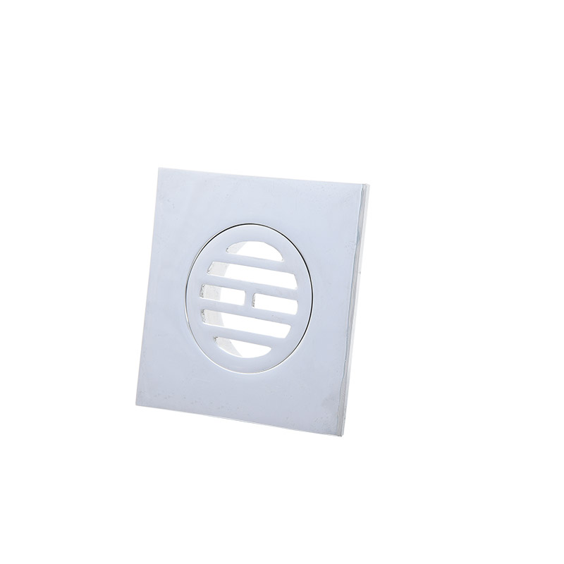 Chrome-plated Square Shower Drainer Grate brass Square Floor Waste Drain